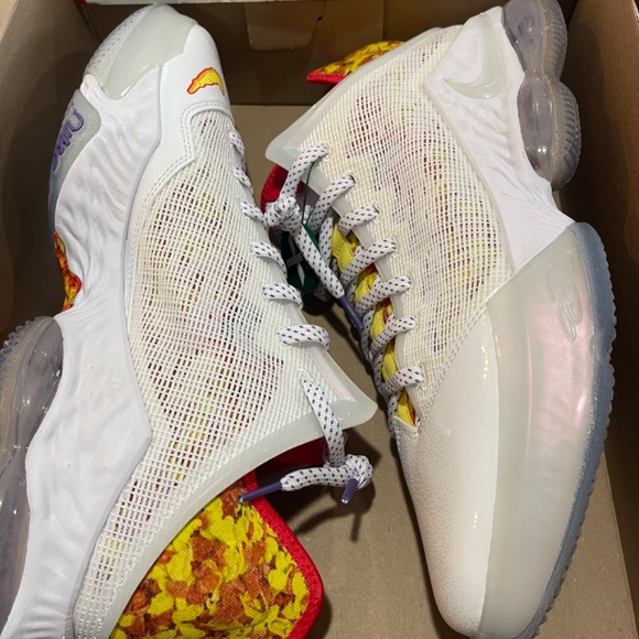 Nike Lebron 19 Low \'Fruity Pebbles\' White DQ8344-100 Size 13